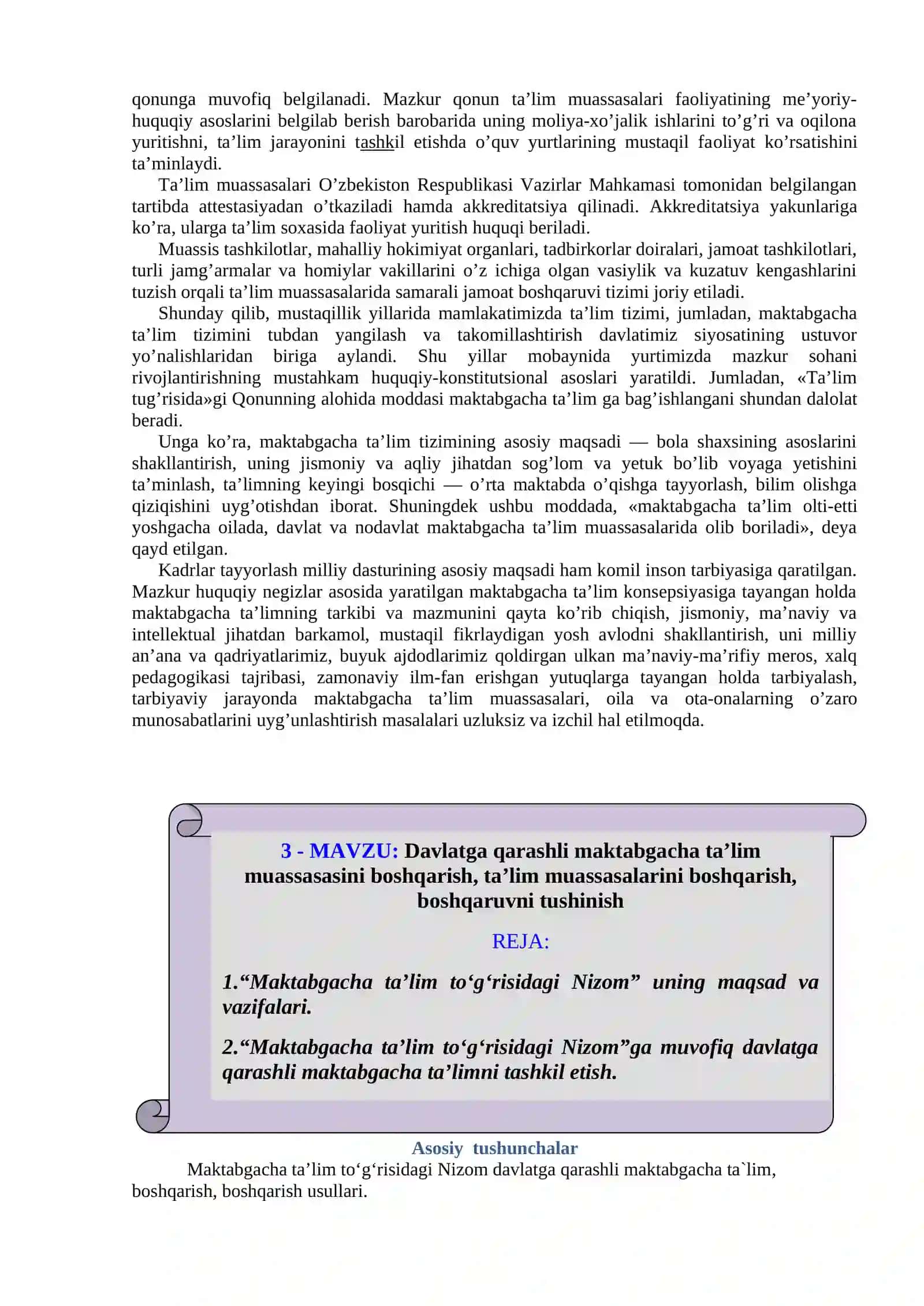 Islom Karimovning ta’lim tizimini tubdan yangilash va isloh etish borasida ulkan ishlari 3