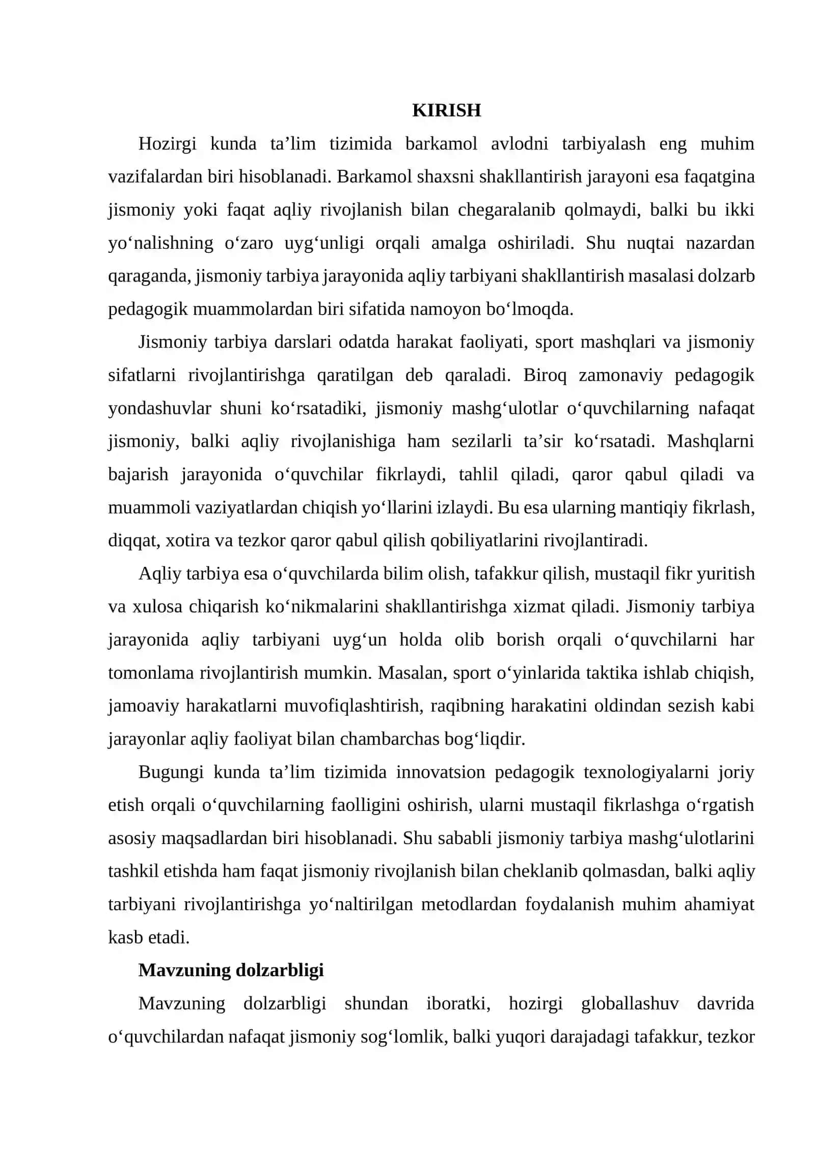 JISMONIY TARBIYADA JARAYONIDA  AQLIY TARBIYA 3