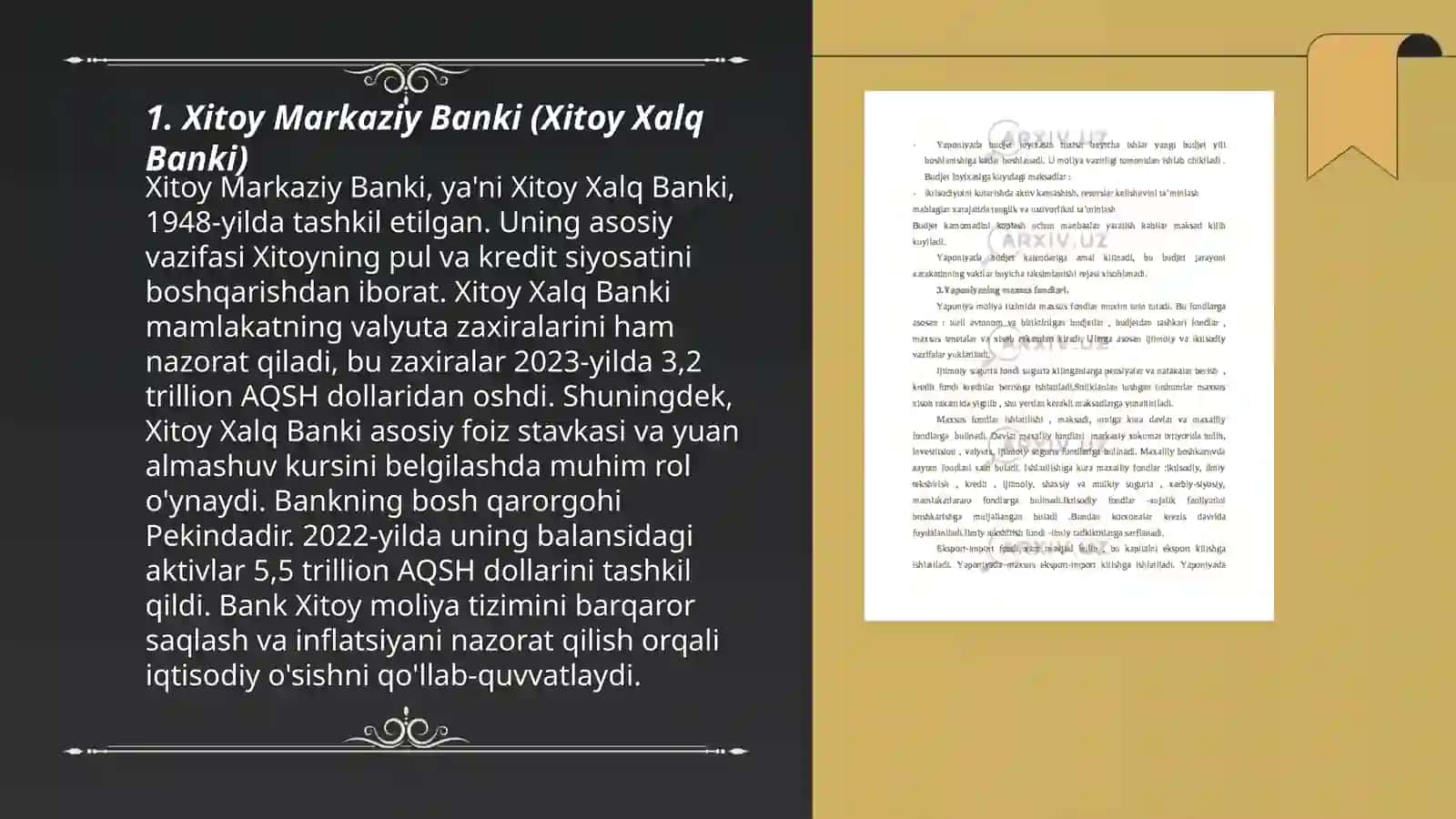 Xitoy moliya tizimi 3