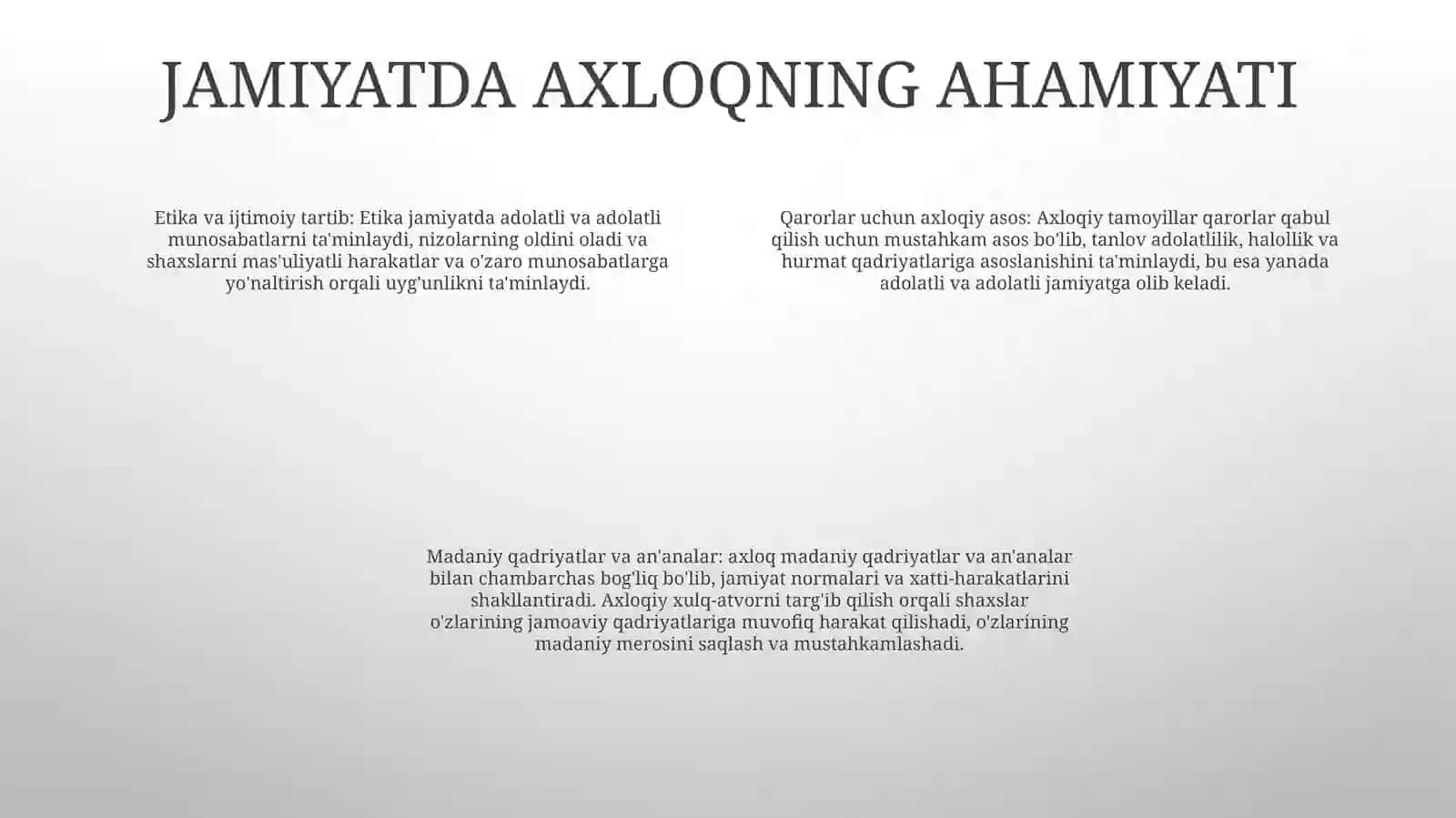 Etikaning Mohiyati Va Ahamiyati 3
