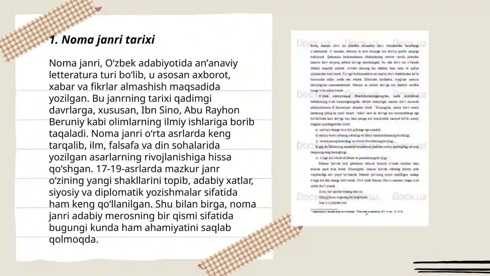 O'zbek adabiyotida noma janri 3