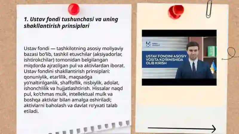 Ustav fondini shakllantirish 3