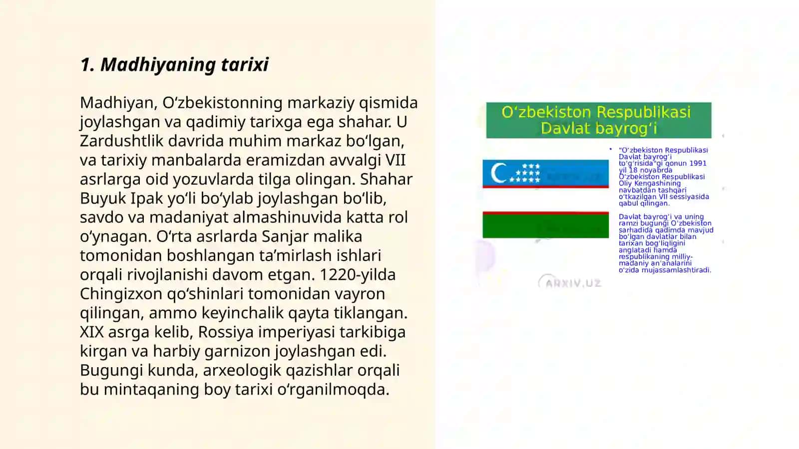 Õzbekiston Respublikasi Madhiyasi 3