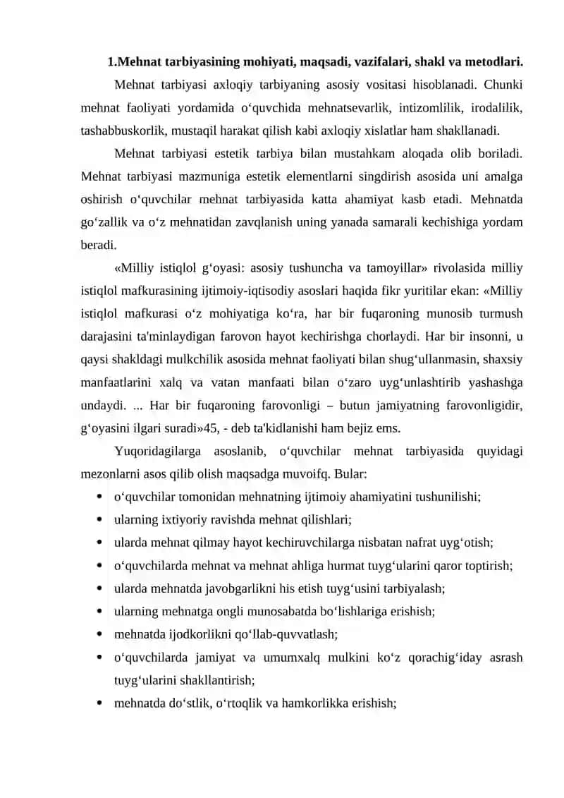TARBIYADA O`QUVCHILARNING XULQINI SHAKLLANTIRISH VA KAMCHILIKLARNI TUZATISH USULLARI 3