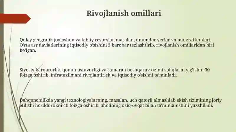 Rivojlanish omillari 3