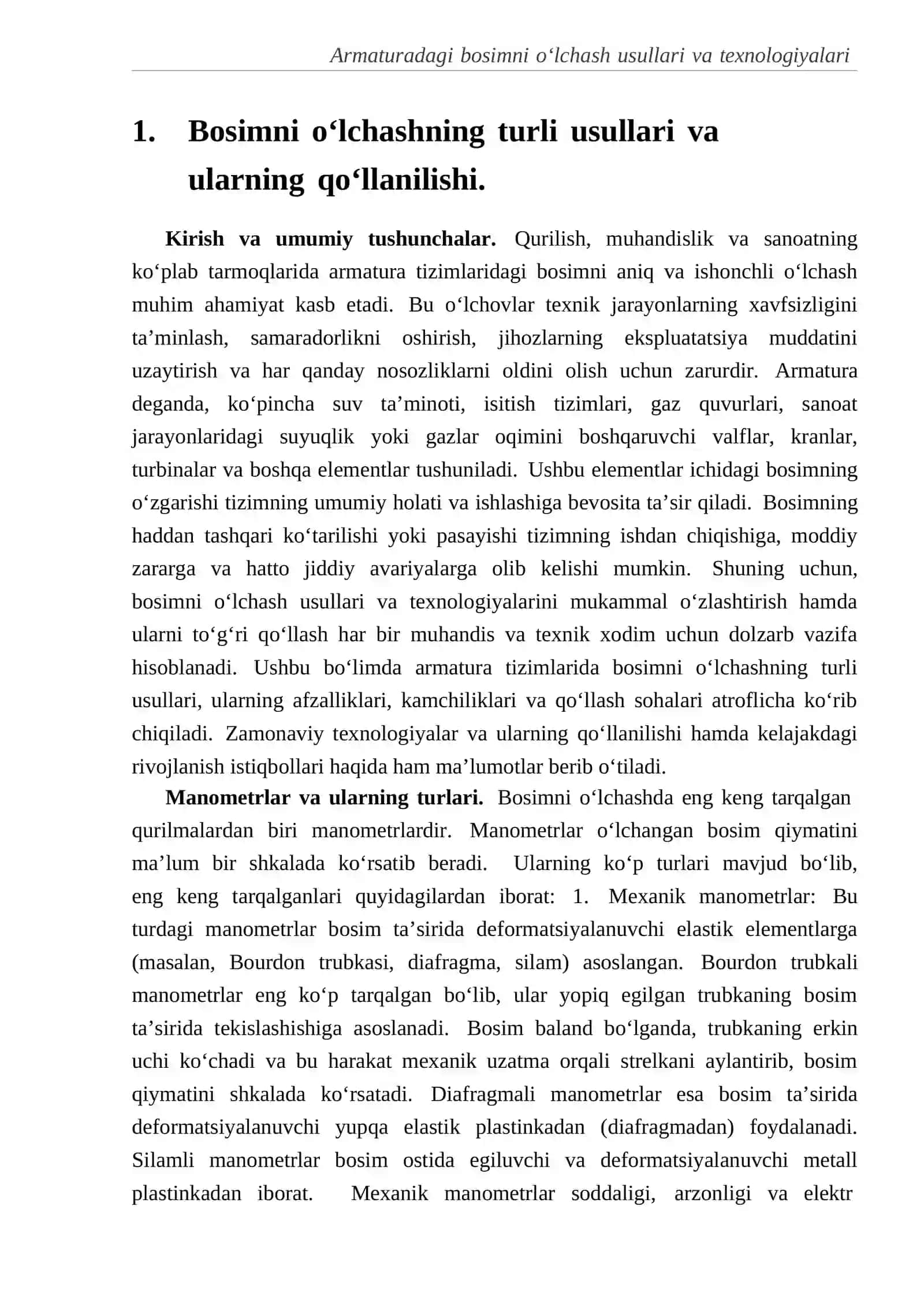 Armaturadagi bosimni o‘lchash 3