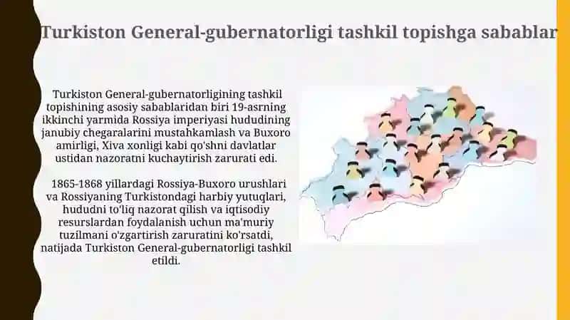 Turkiston general gubernatorligining tashkil topishi 3