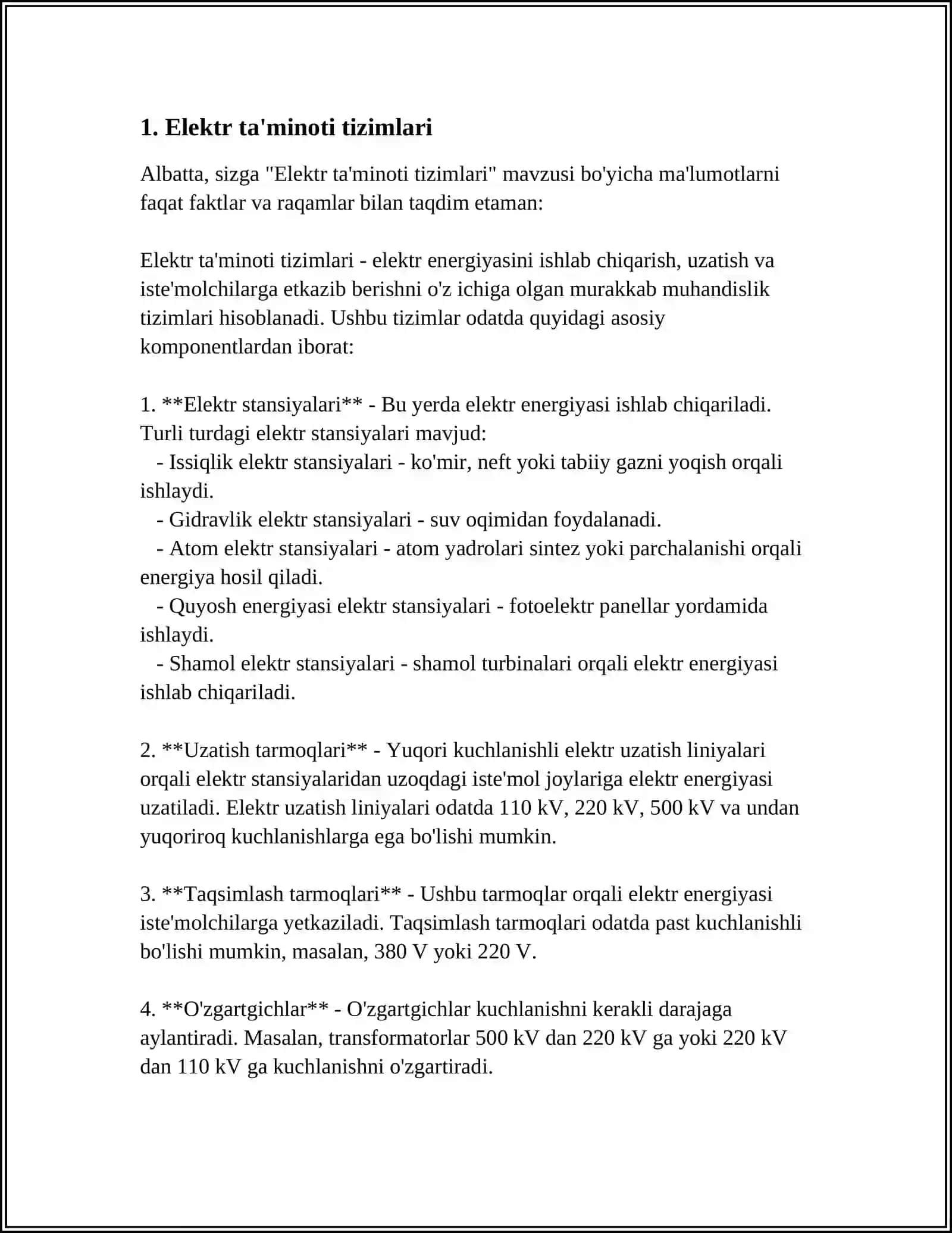 Elektr ta’minoti tizimlari 3