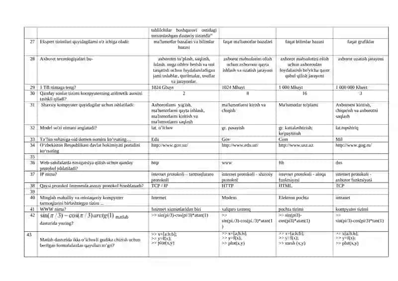 Texnik tizimlarda axborot texnologiyalari 3