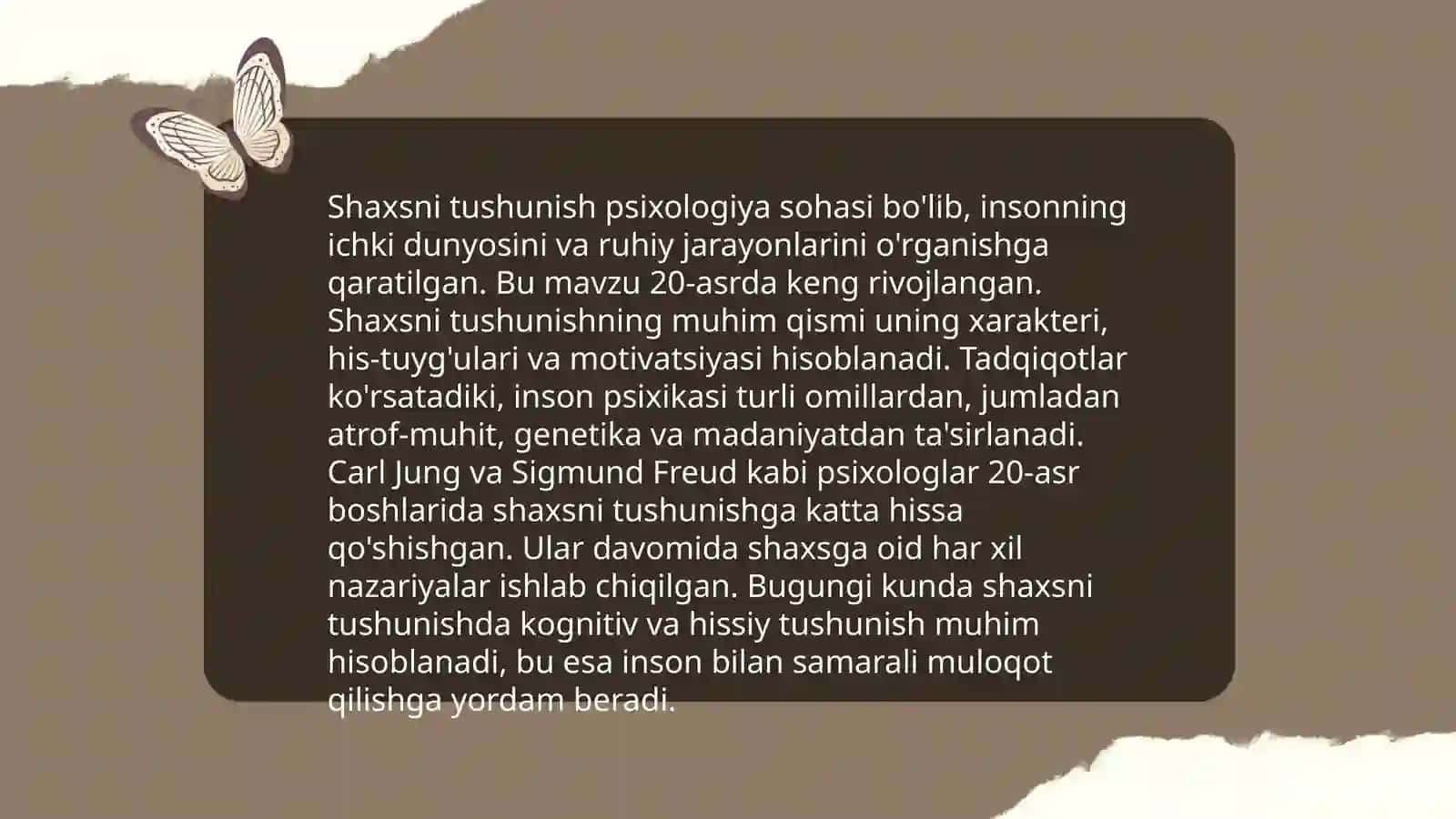 Shaxs va shaxs soʻrovnomalar va ularni baholash usullari 3