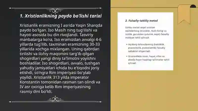 Xristianlikning paydo boʻlishi tarixi 3