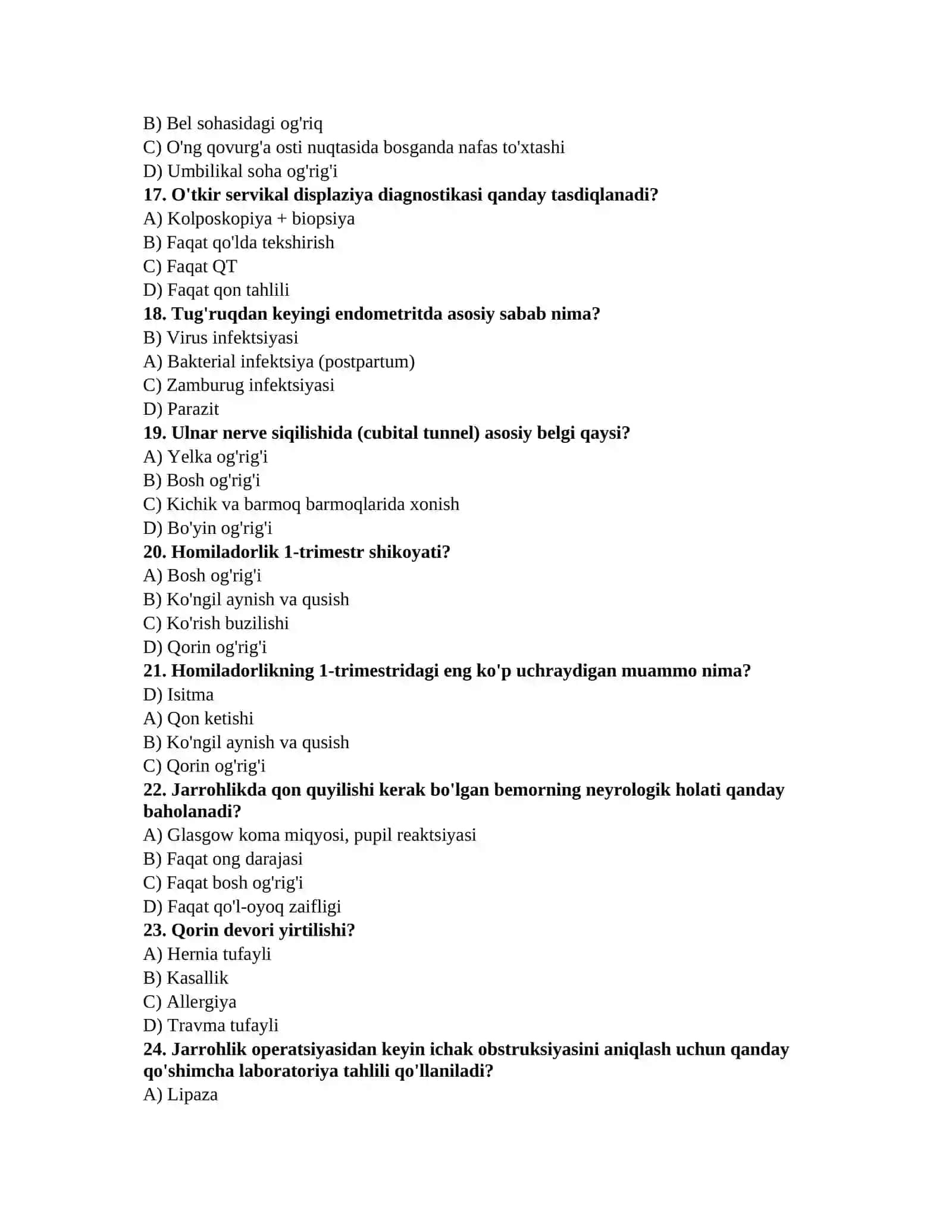Laboratoriya diagnostikasi savollari 3