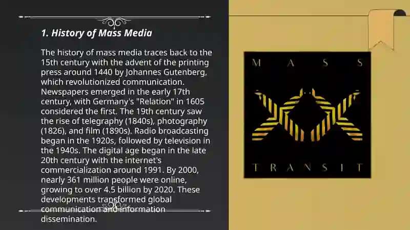 Mass media history overview 3