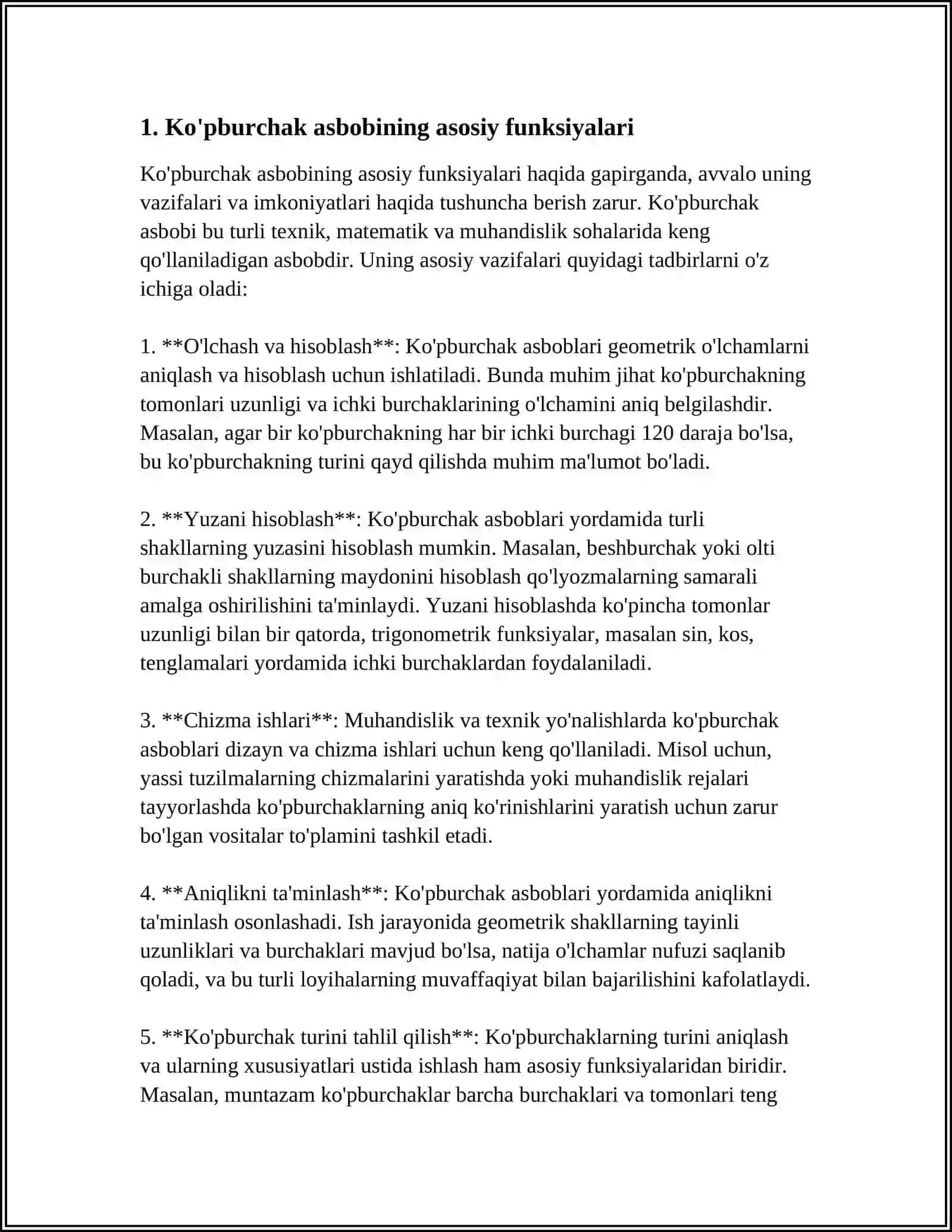 CORELDRAW DASTURIDA POLYGON USKUNASI BILAN ISHLASH 3