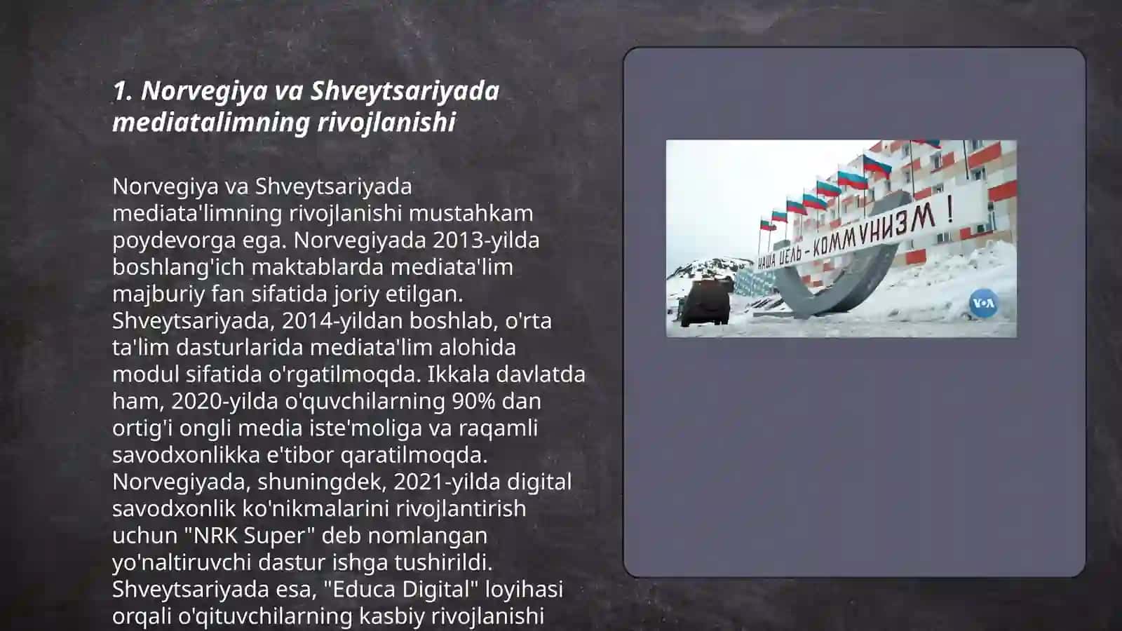 Norvegiya Shvesiyada mediatalimning òziga hosliklari 3