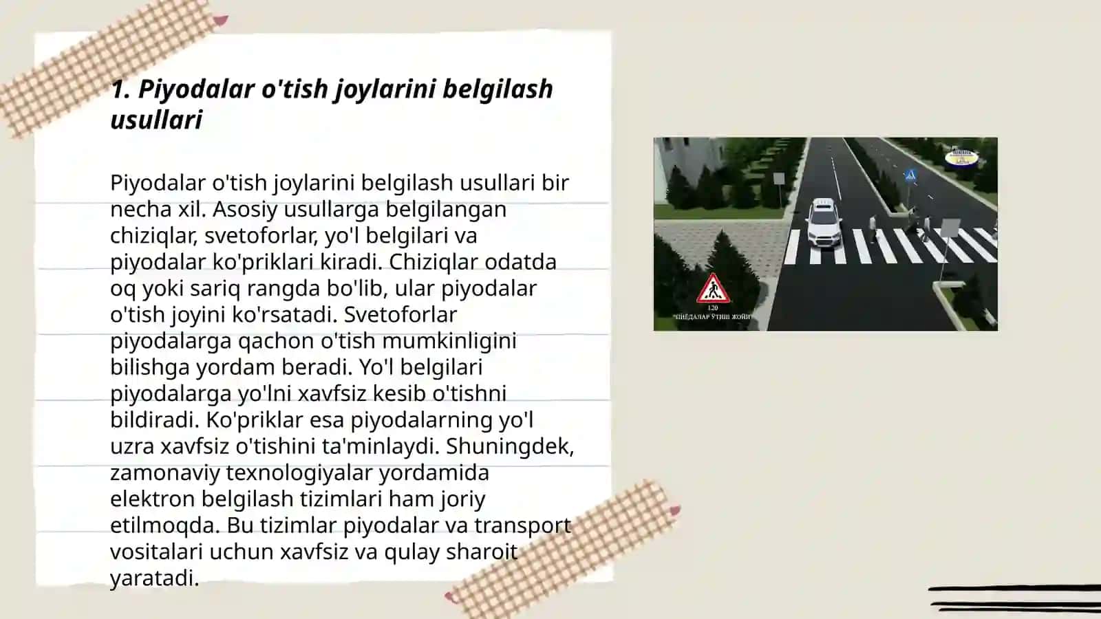 Otish joylari va yonalishli transport vositalari 3