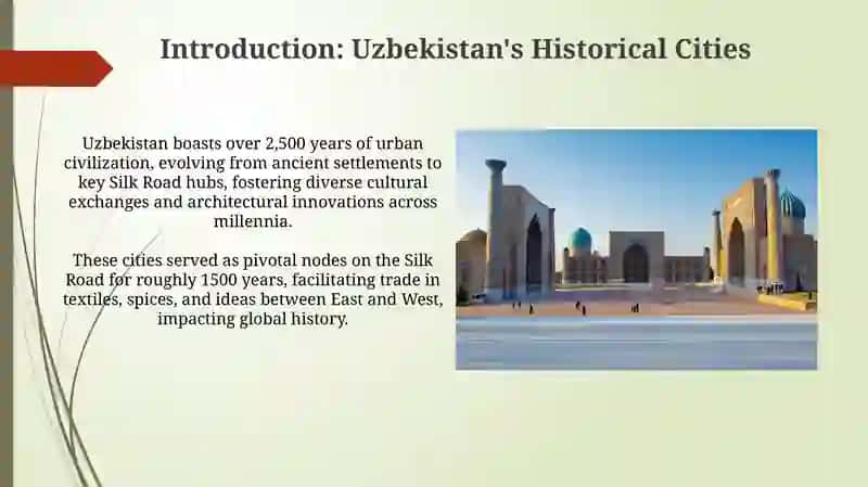 The historical cities of Uzbekistan 3