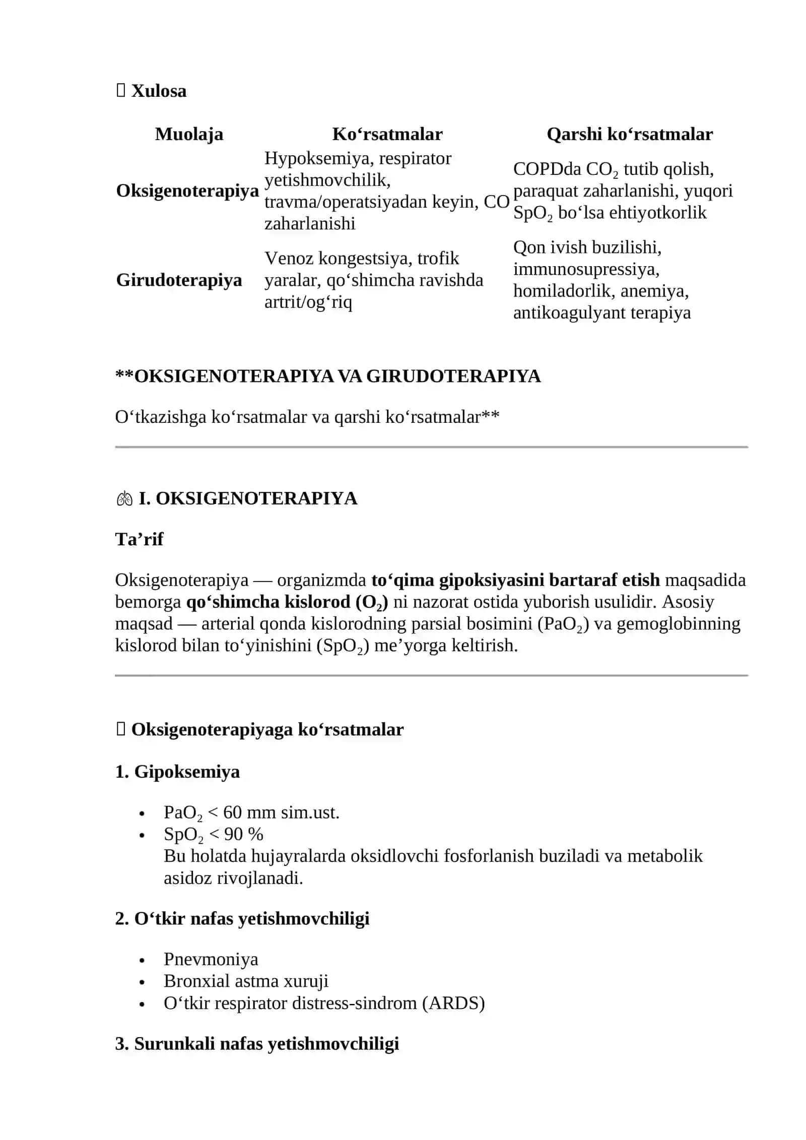 Oksigenoterapiya (Oxygen Therapy) 3