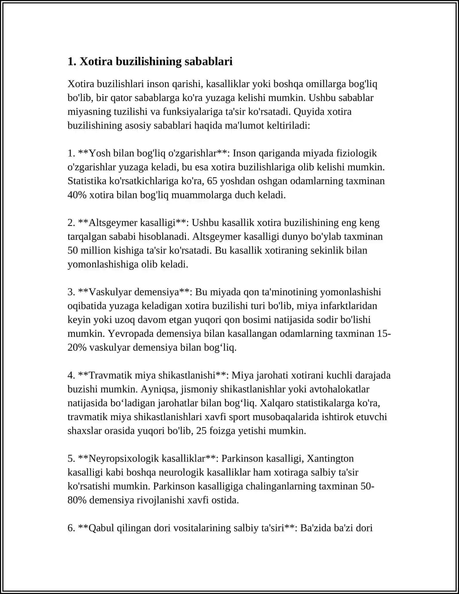 XOTIRANING BUZILISHI 3