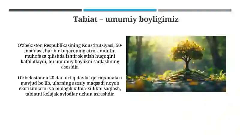 Tabiat - umumiy boyligimiz 3
