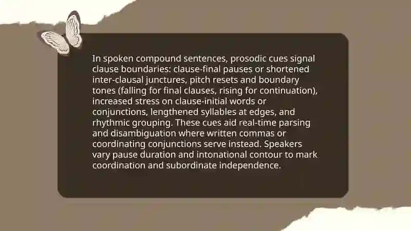 Distinguishing between the structure of a compound sentence in oral and written form of speech 3