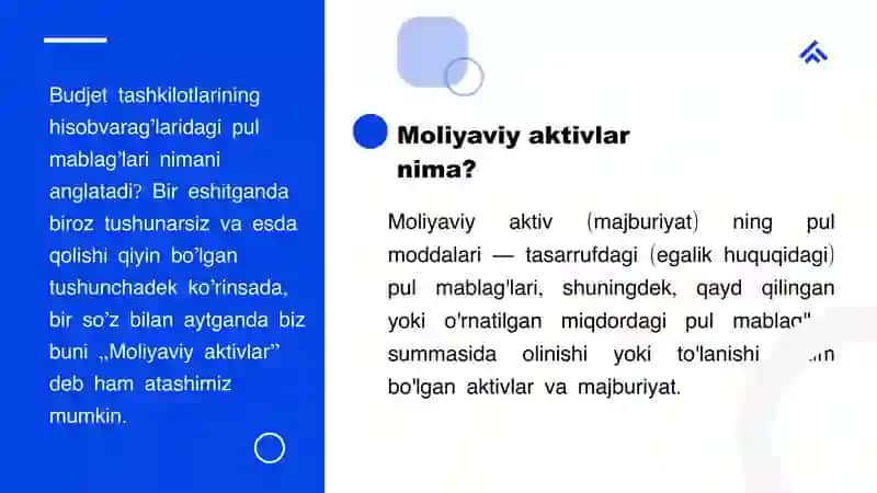 Budjet tashkilotlarining hisobvaraqlardagi pul mablag’lari hisobi 3