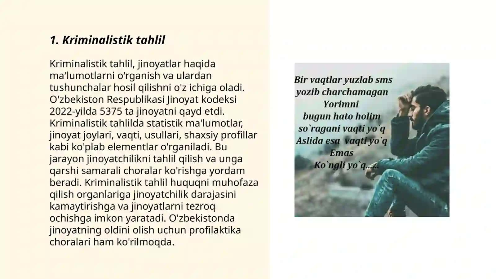 Kriminalistik tahlil 3