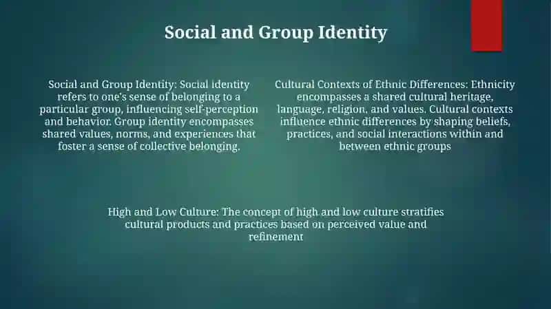 Cultural Contexts Of Ethnic Differences 3
