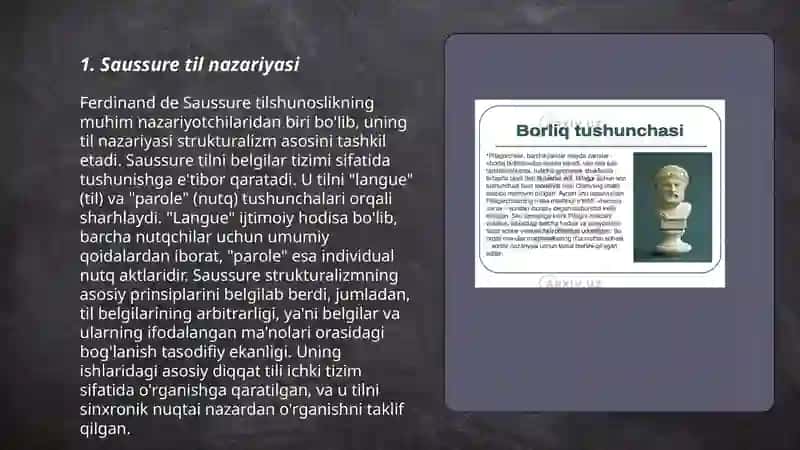 Saussure til nazariyasi 3