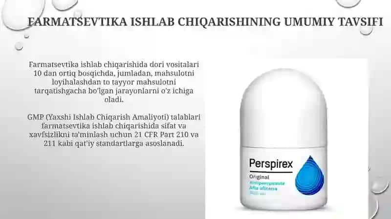 Farmatsevtik Ishlab chiqarish 3