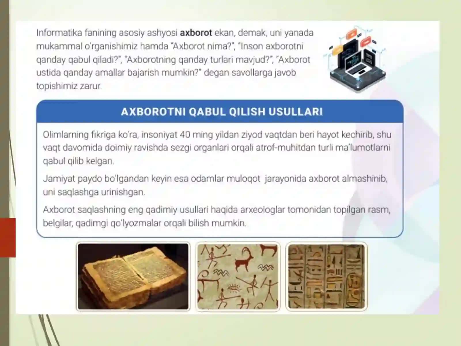 EHmning arifmetik va mantiqiy ishlash prinsiplari 3