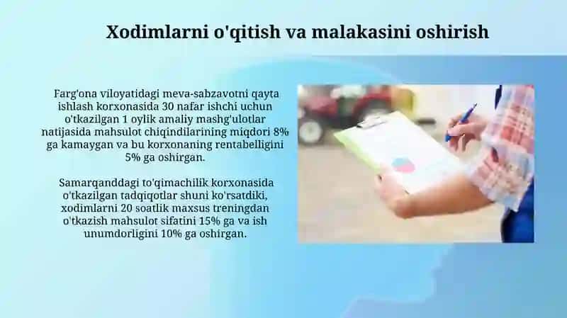 Ishlabchiqarish maromiyligi tahlili 3