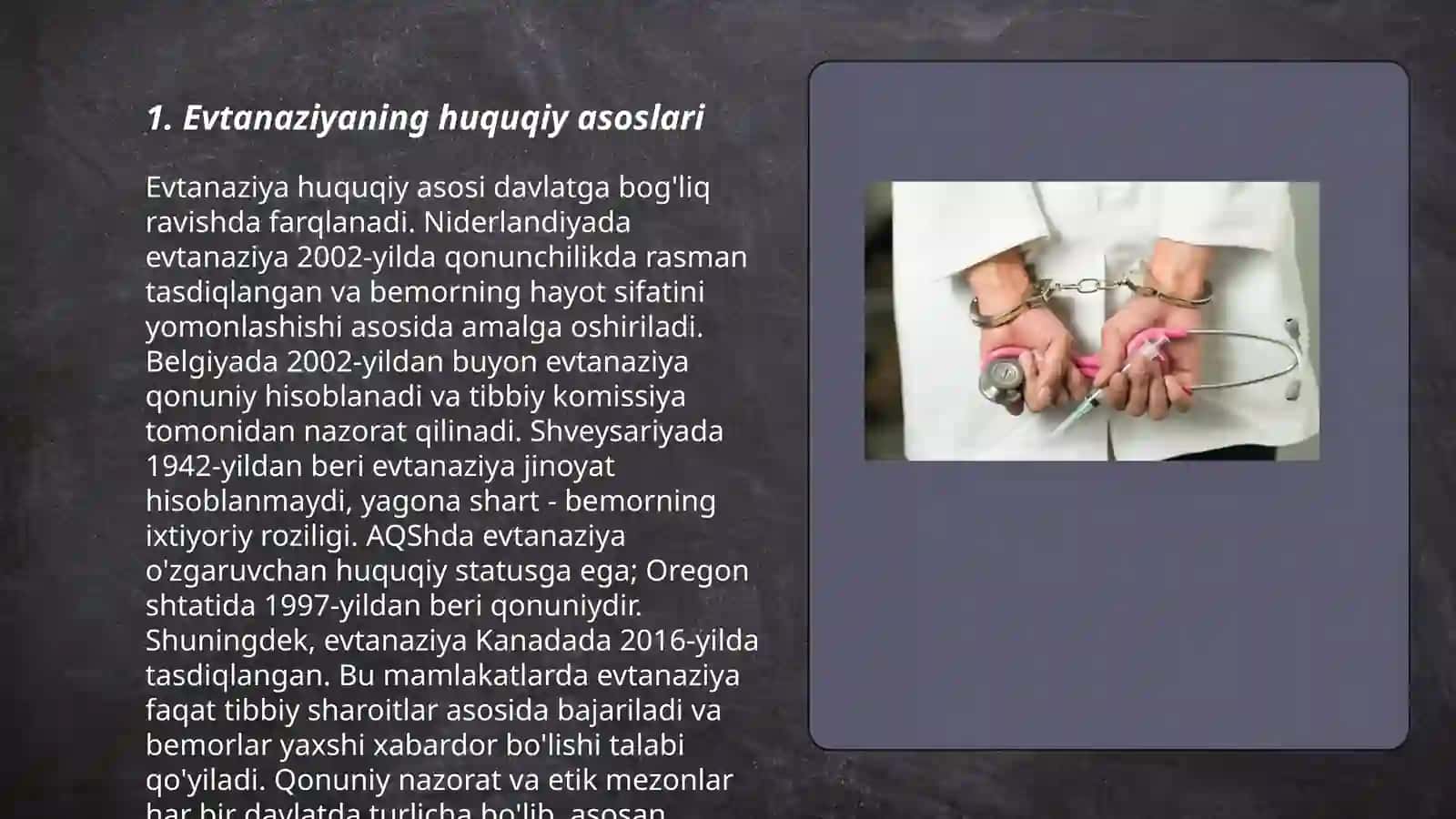 Evtanaziya muammolari 3