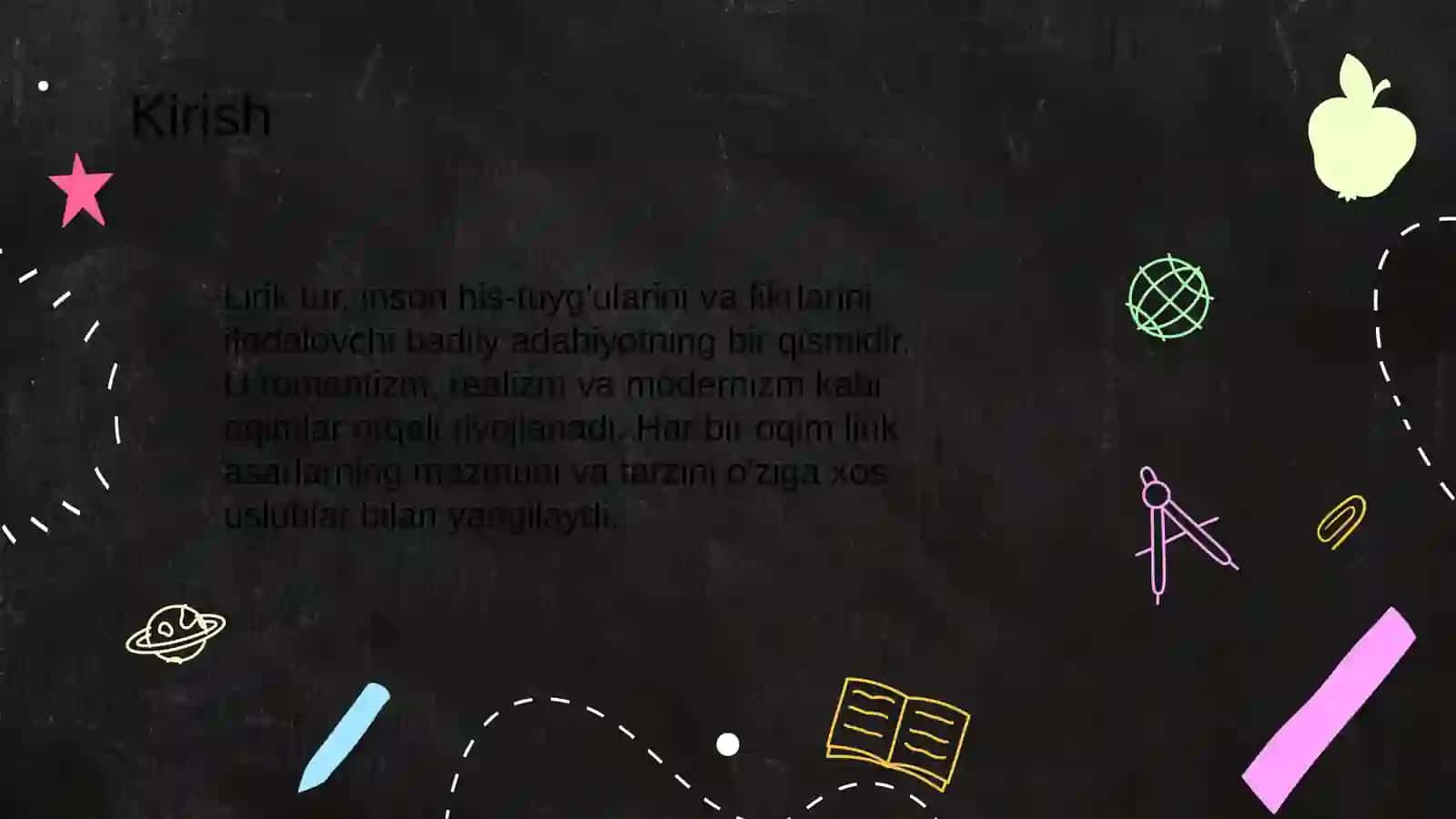 Lirik tur va janrlar.Metod va oqimlar 3