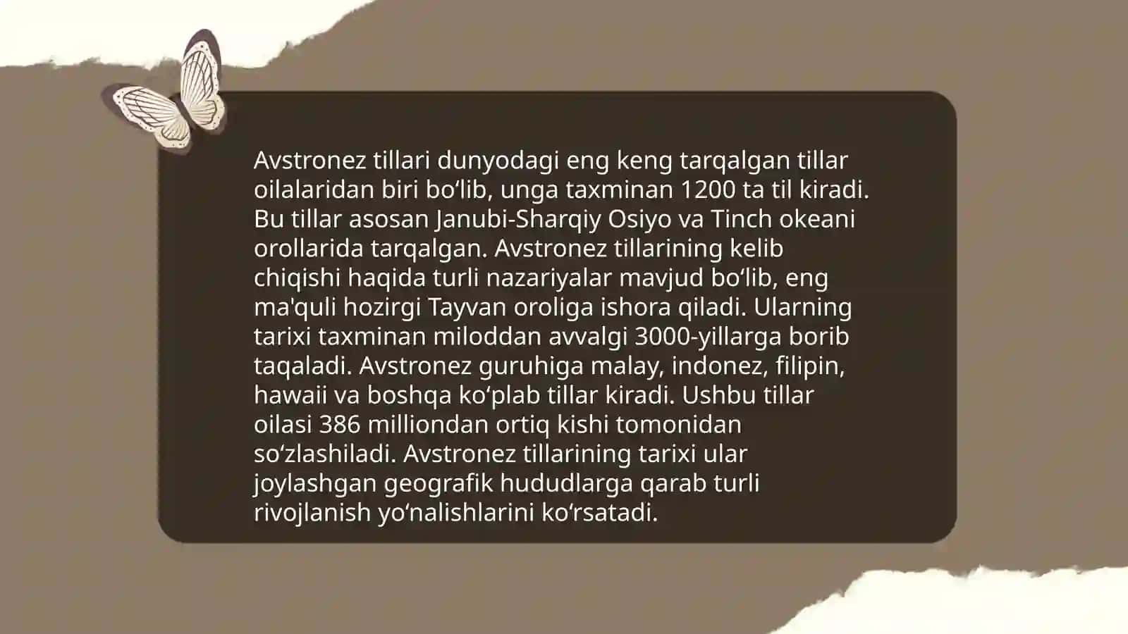 Avstronez(Malayya-polinez) tillari oilasi 3