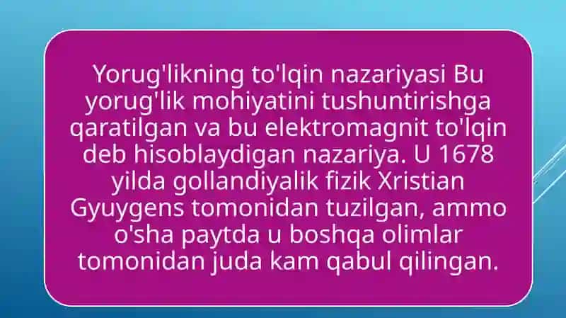 Yorug'likning elektromagnit to'lqin nazariyasi 3