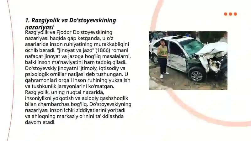 "Jinoyat va jazo" romani bosh qahramoni 3