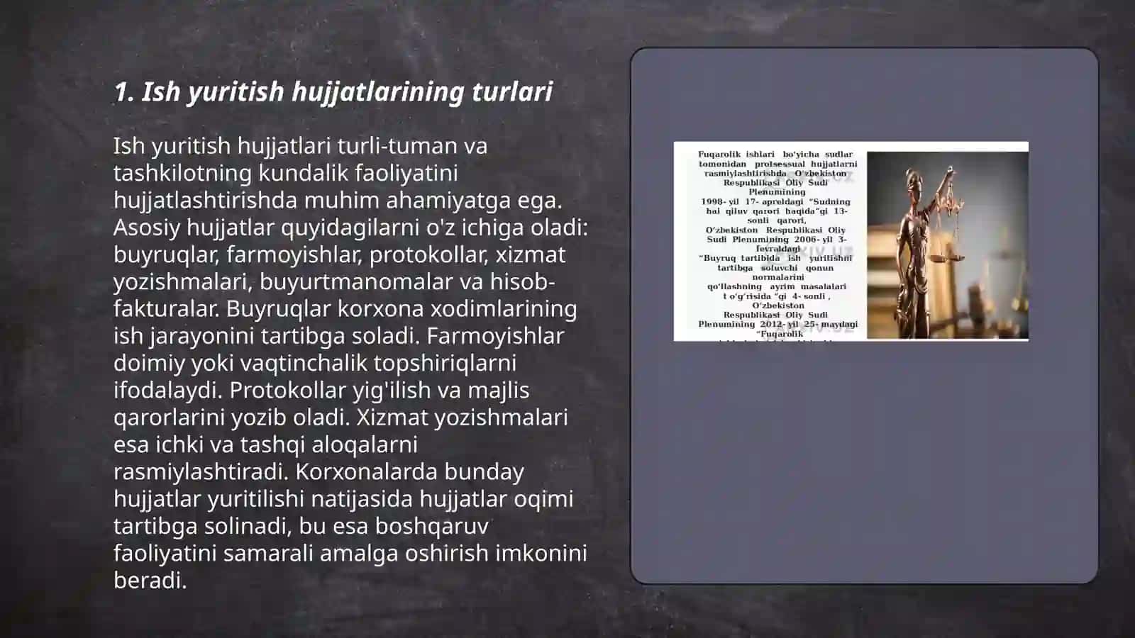 Ish yuritish hujjatlari 3