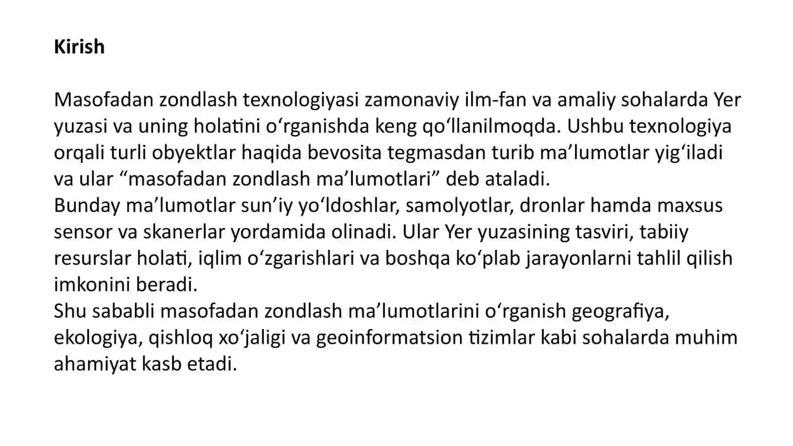 Masofadan zondlash ma'lumotlari 3