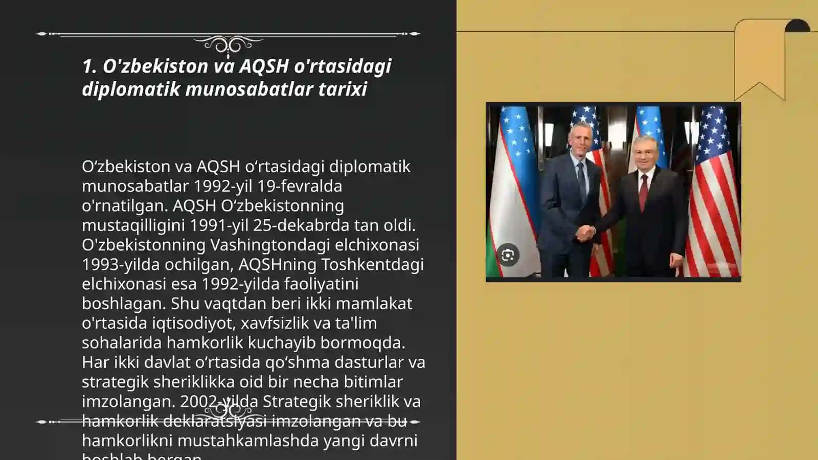 O'zbekiston va AQSH munosabatlarining tarixi 3