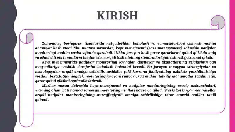 Keys menejmentida natijalar monitoringi 3