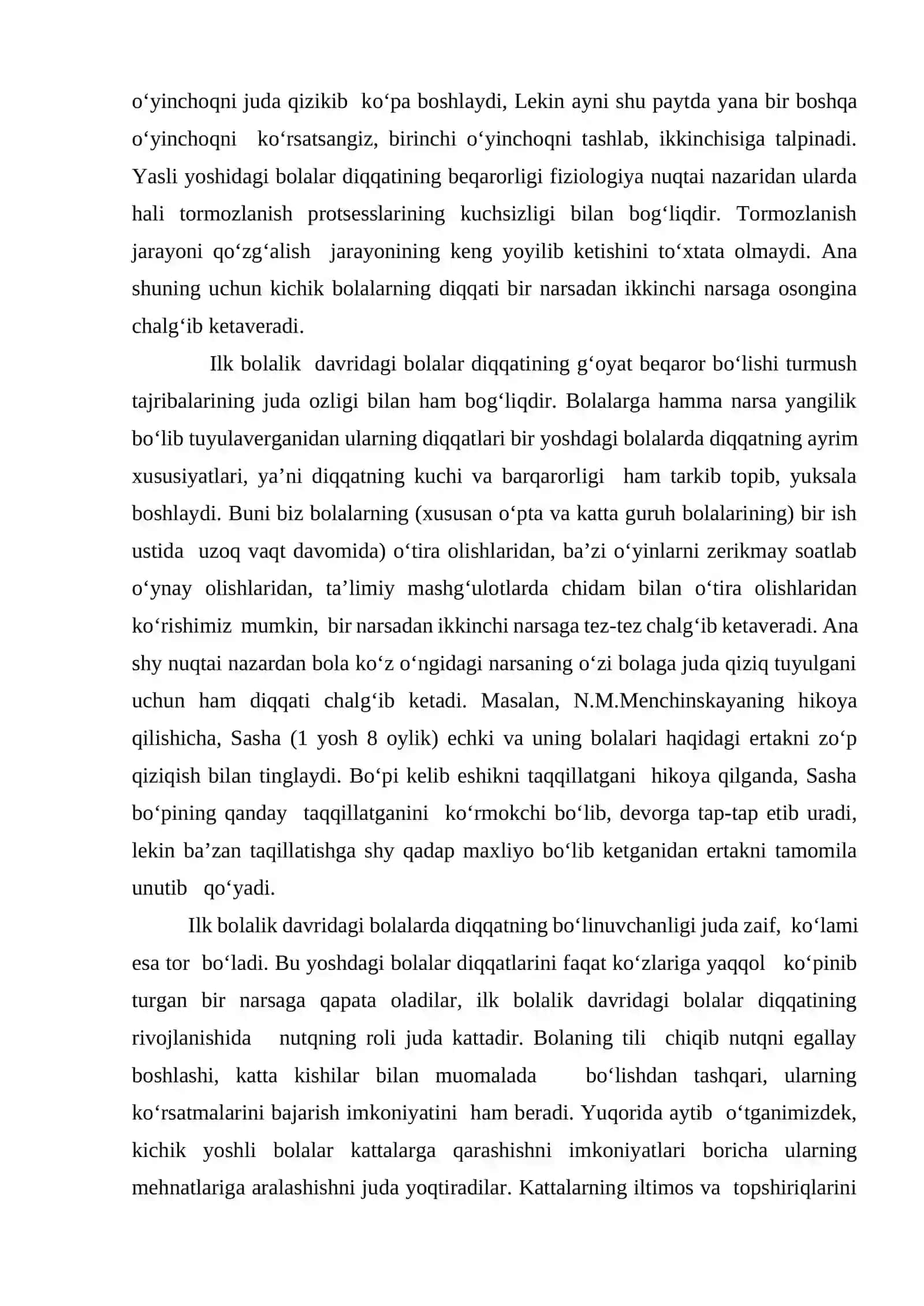 Bolalarda diqqatning rivojlanishi 3