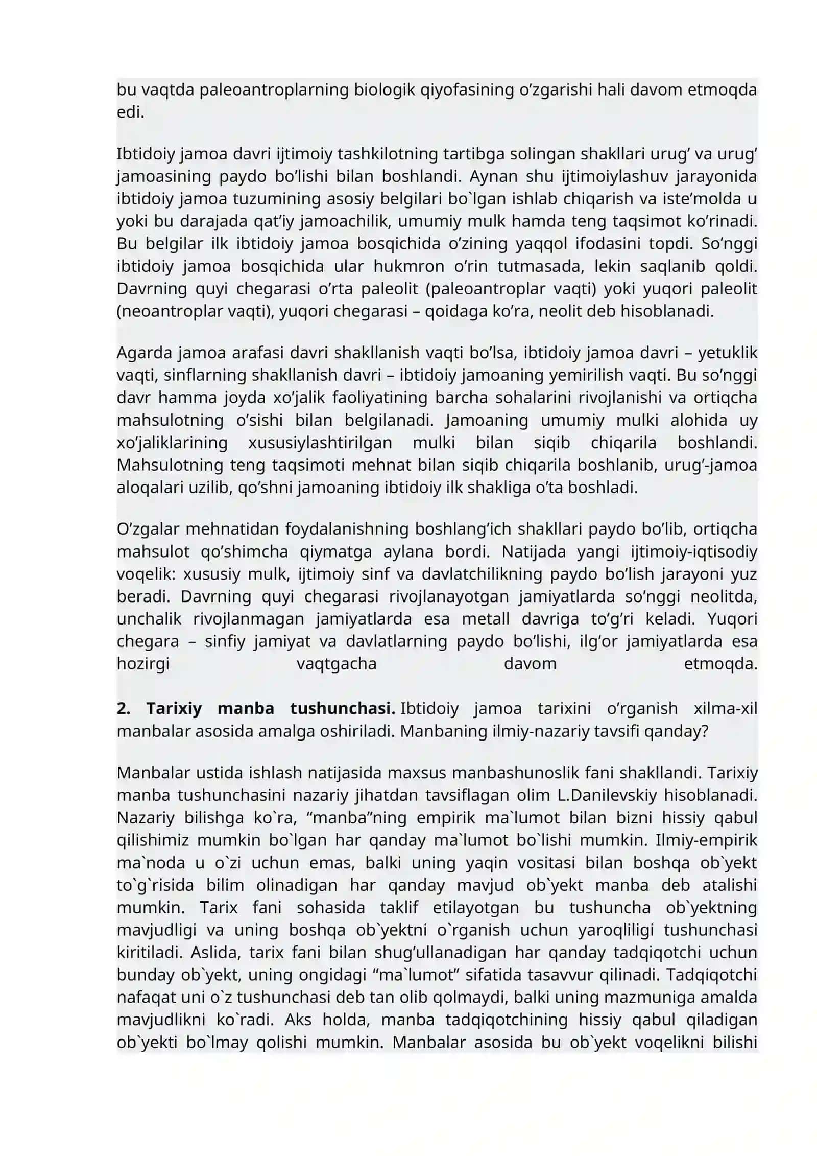 Ibtidoiy jamoa tarixi 3