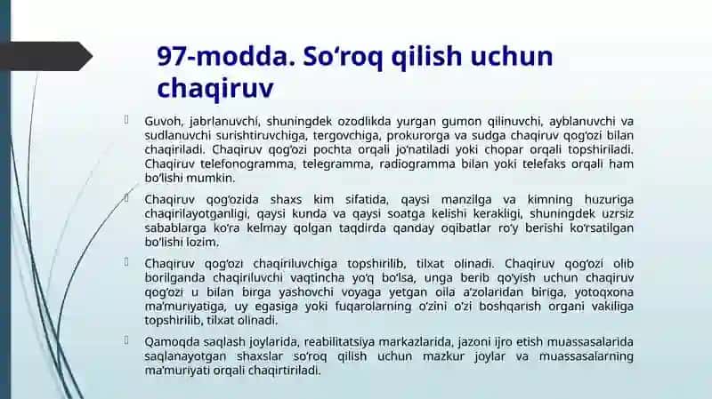 SO‘ROQ QILISHNING UMUMIY QOIDALARI 3
