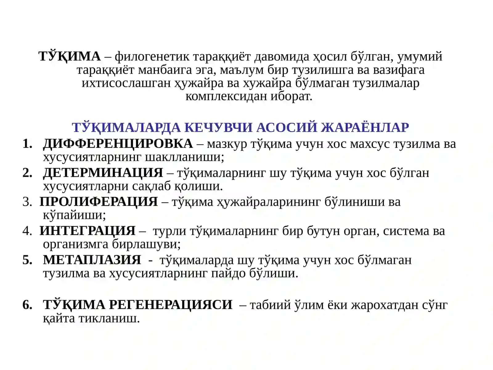 ТЎҚИМА.ЭПИТЕЛИЙ ТЎҚИМАСИ 3