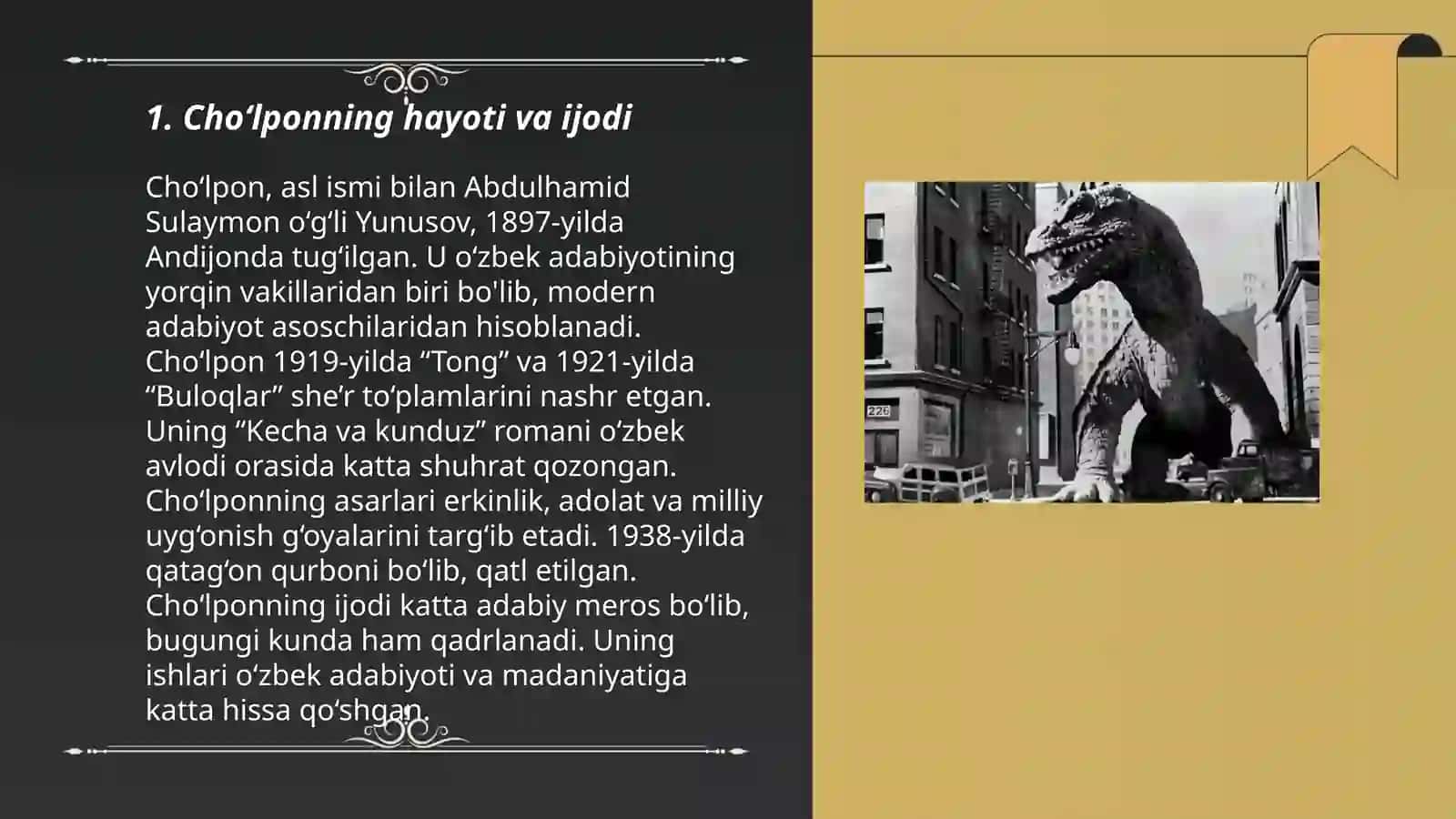 Choʻlponning hayoti va ijodi 3