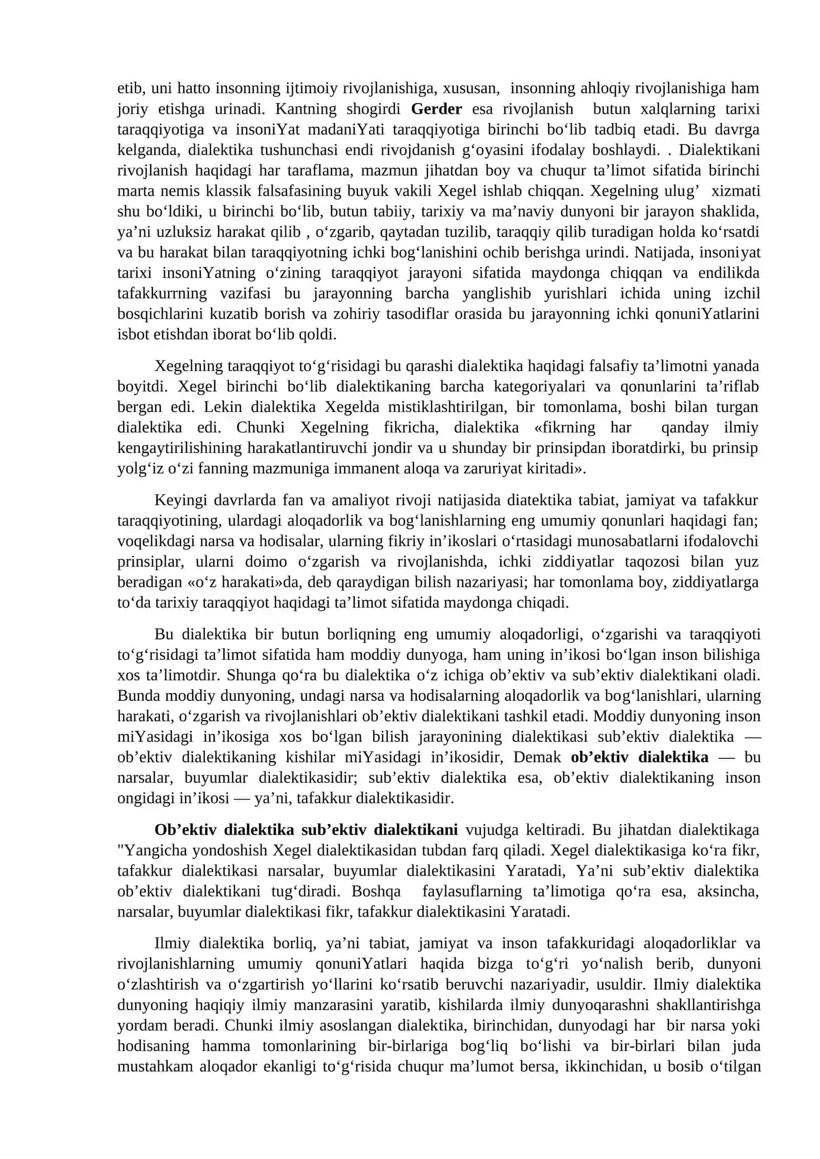 RIVOJLANISH FALSAFASI (DIALEKTIKA) 3