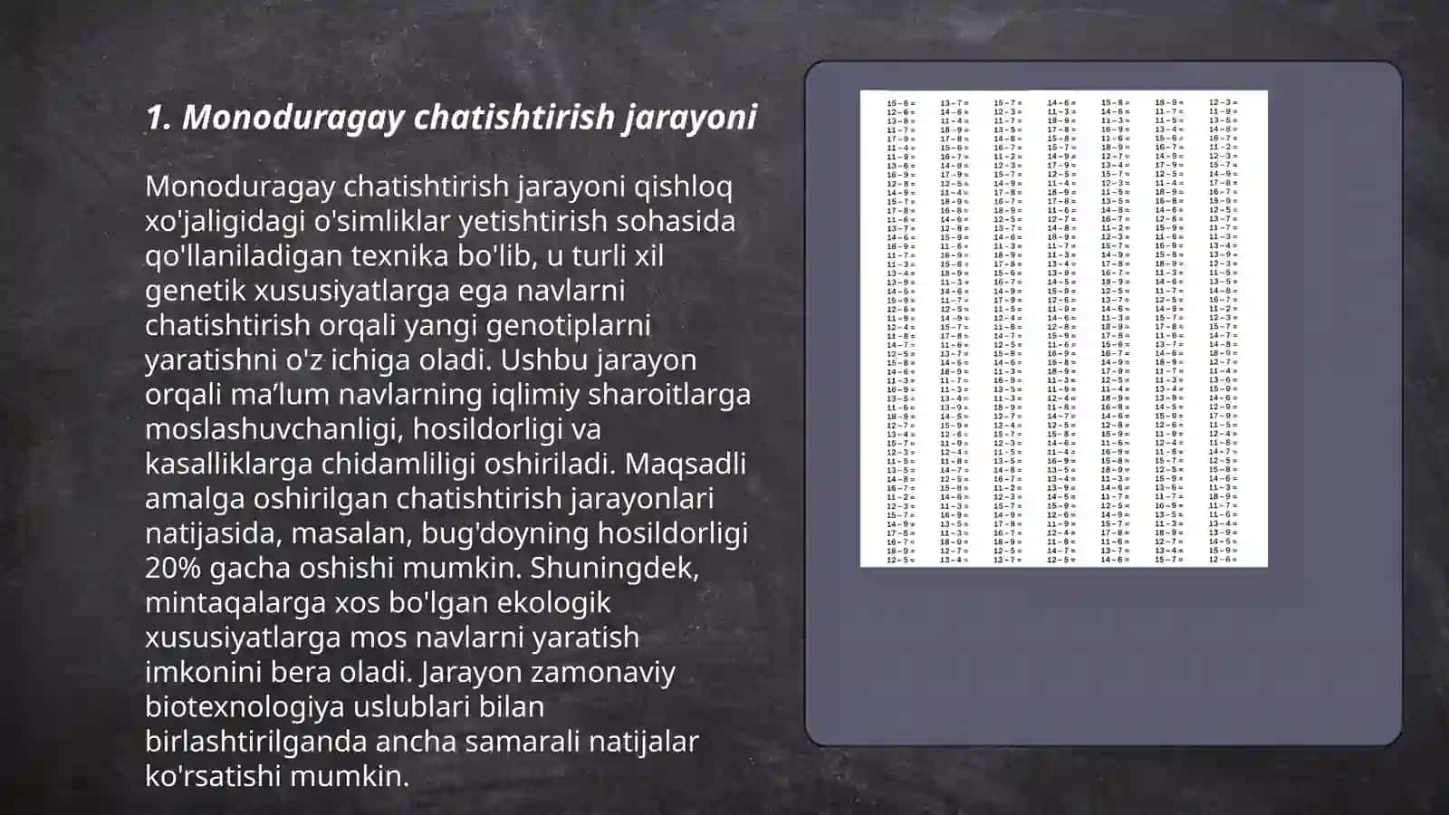 Monoduragay chatishtirsh 3