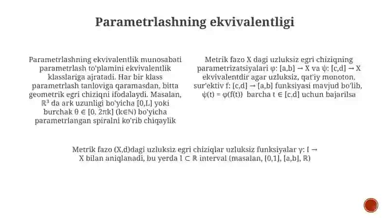 Metrik Fazolar va Uzluksiz Funktsiyalar 3