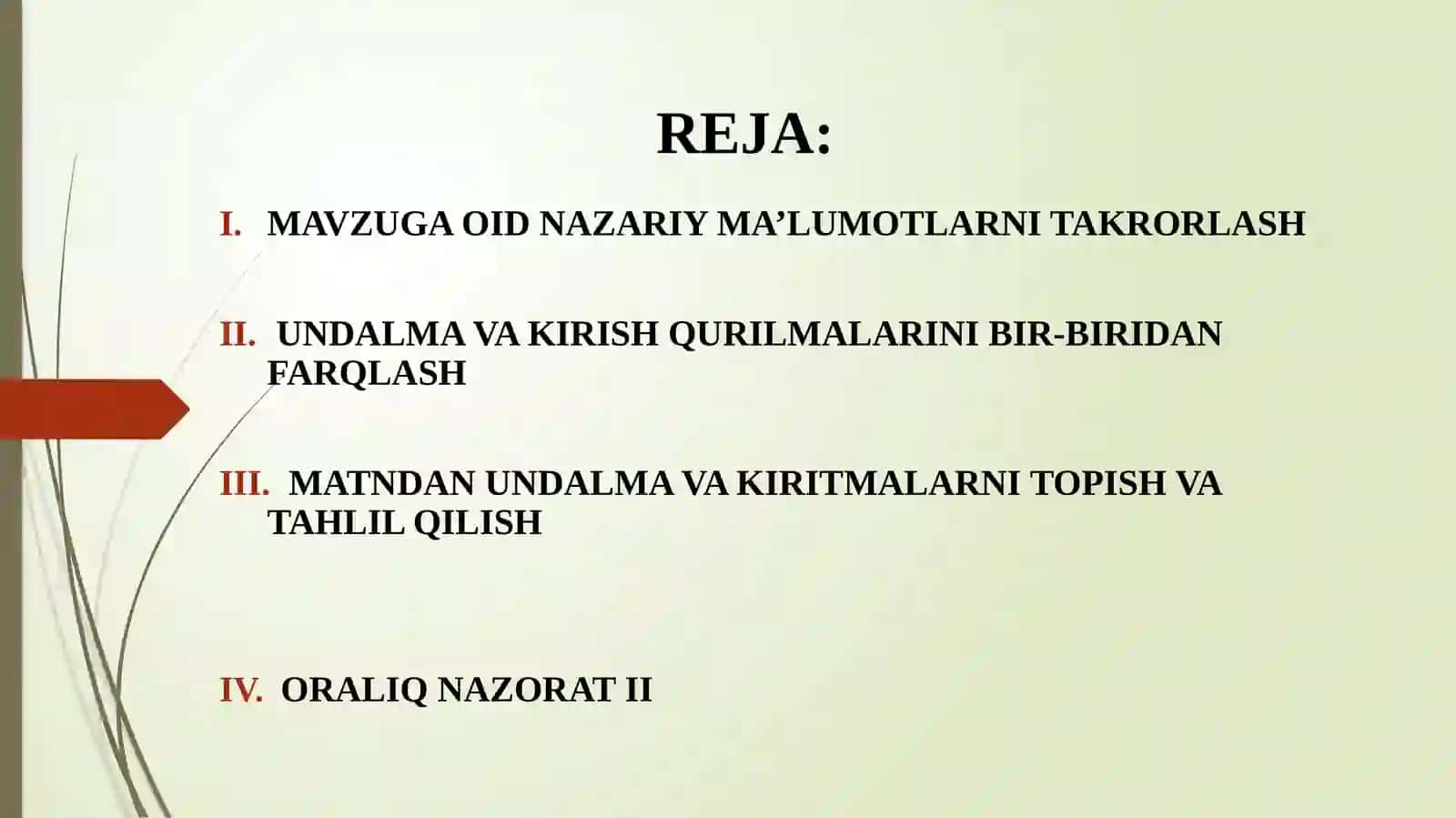 MAVZUGA OID NAZARIY MA’LUMOTLAR 3